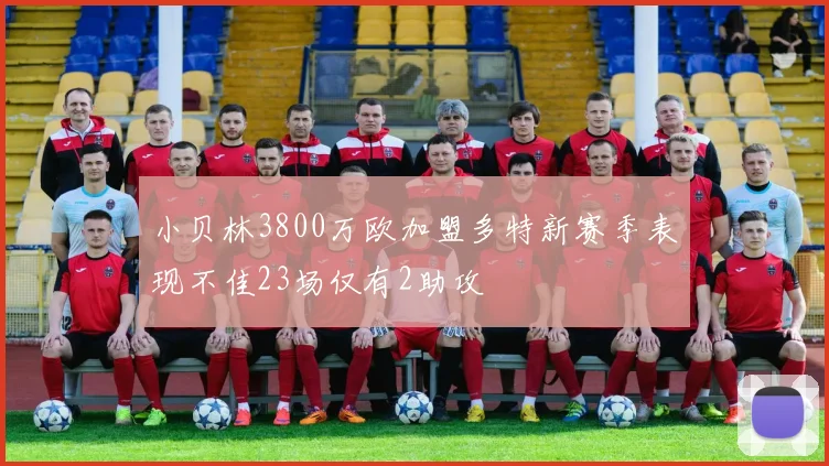 小贝林3800万欧加盟多特新赛季表现不佳23场仅有2助攻