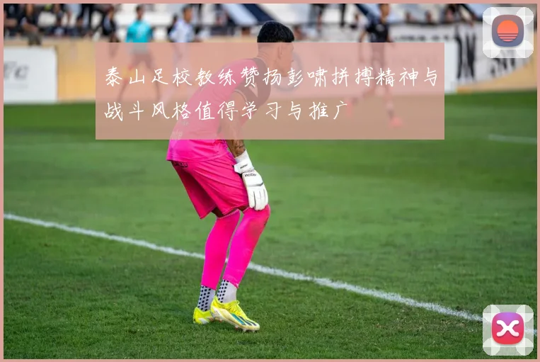 泰山足校教练赞扬彭啸拼搏精神与战斗风格值得学习与推广
